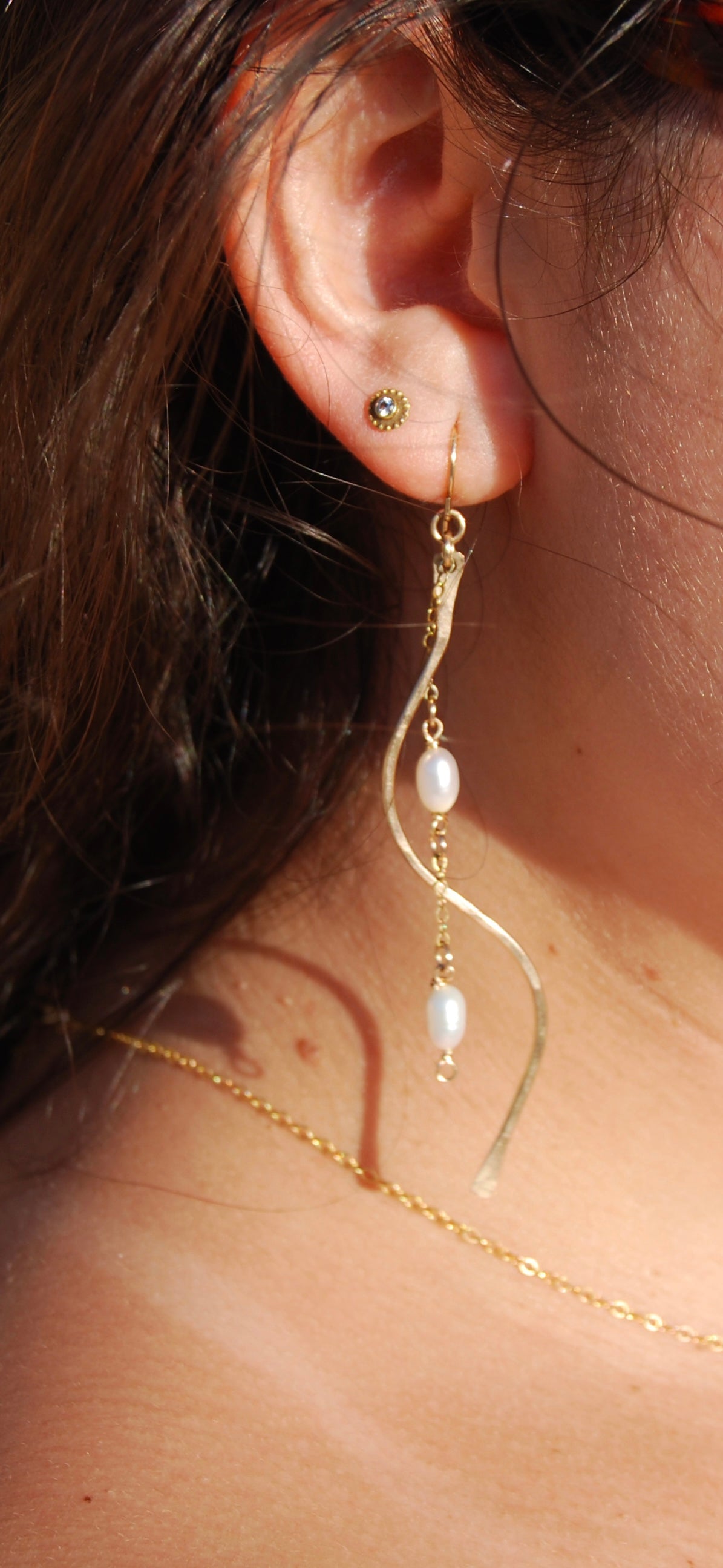 Golden Ripple Earrings