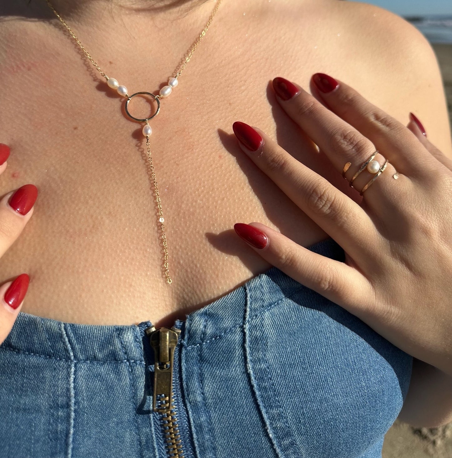Pearl Ring Necklace