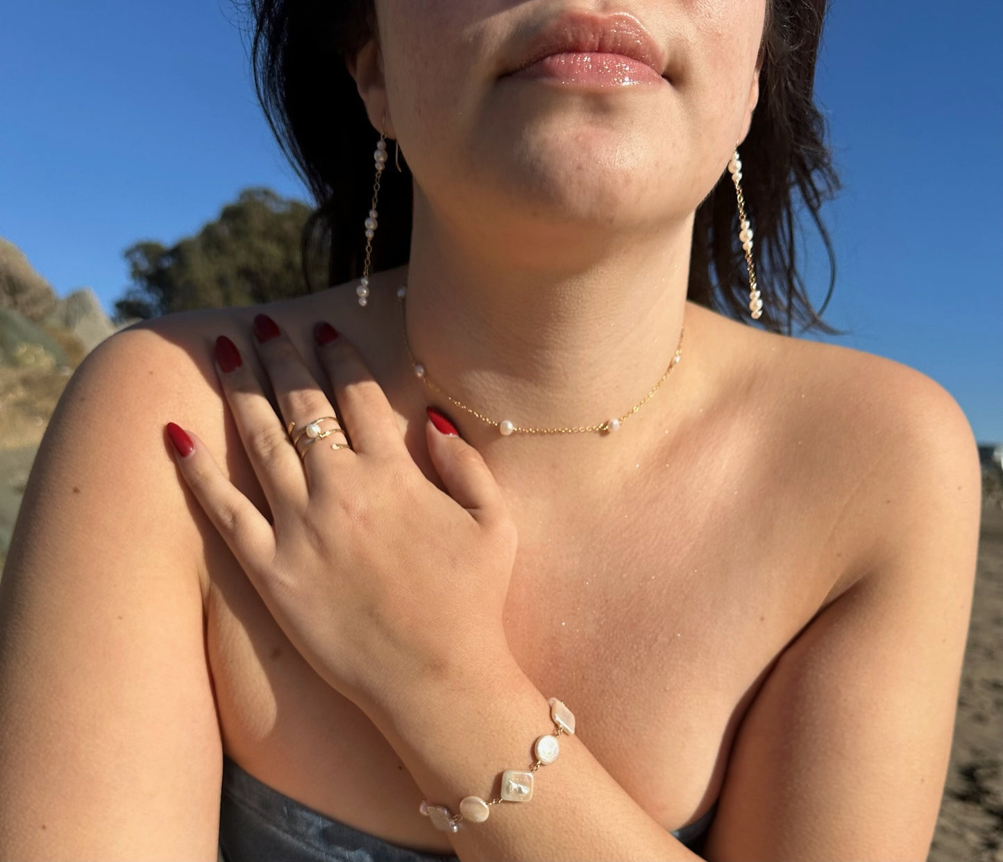 Shaped Up Pearl Bracelet