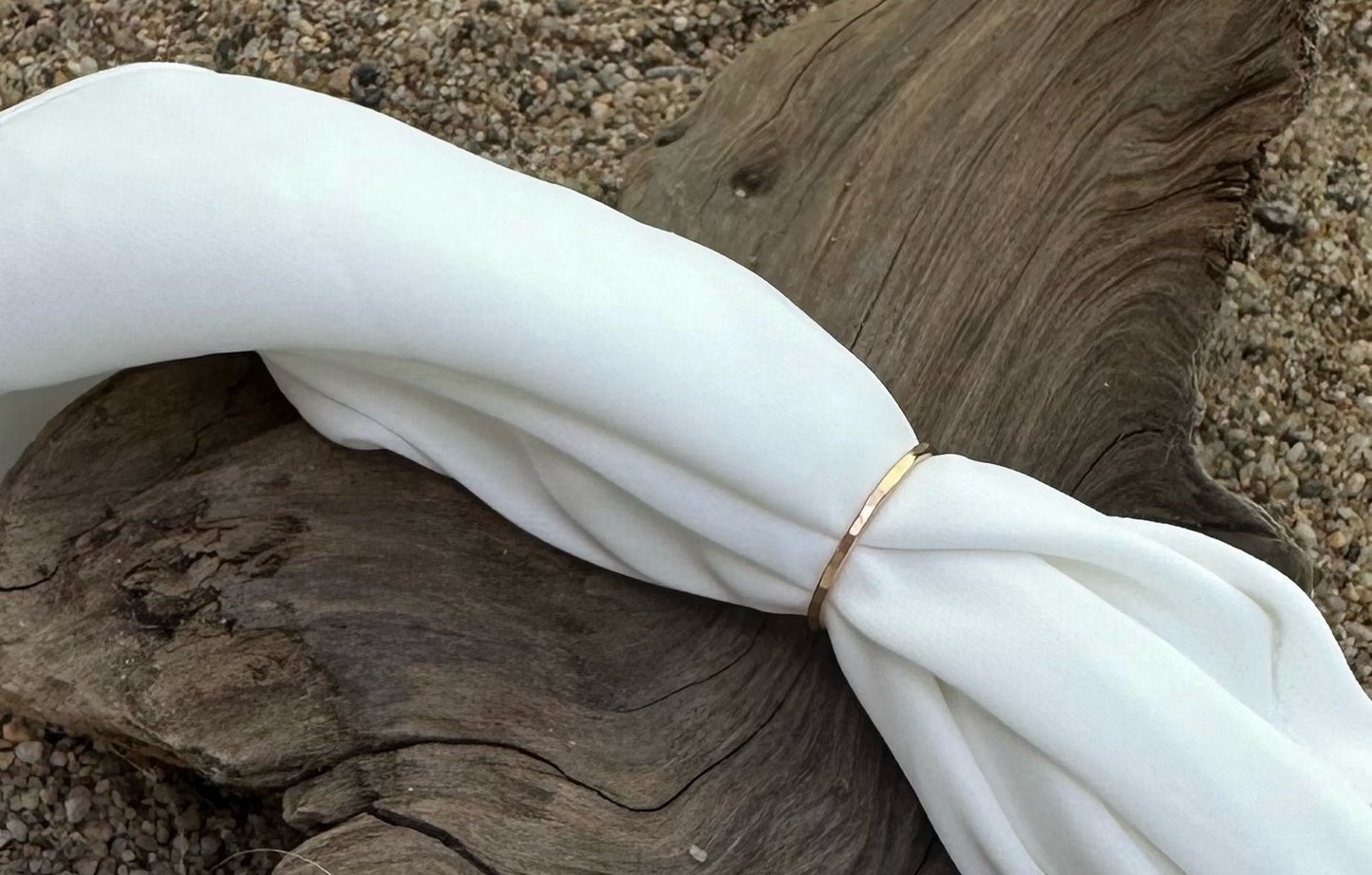 Simple Hammered Ring