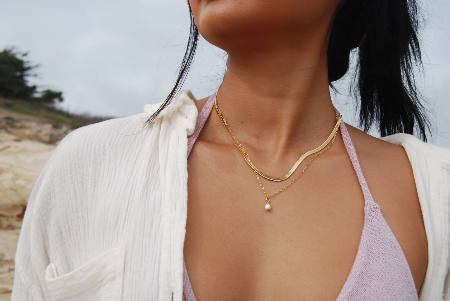 Simple Everyday Pearl Necklace