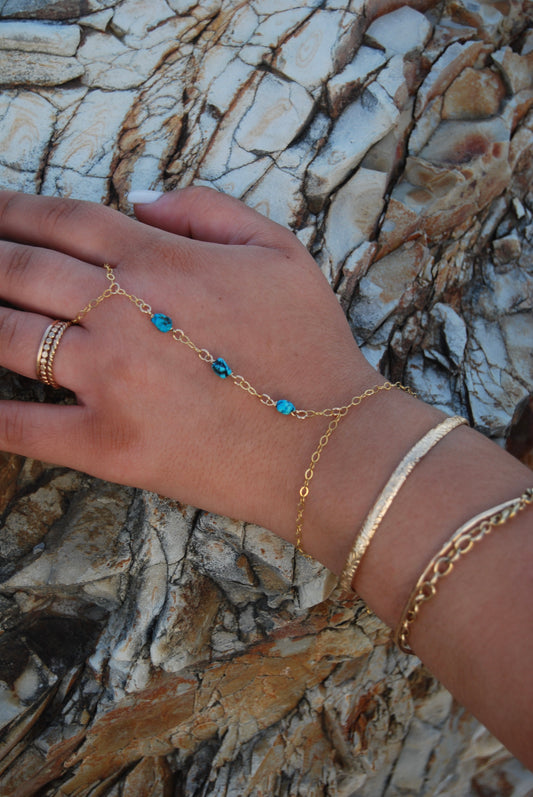 Turquoise Hand Chain